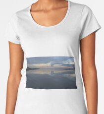 West Kirby boating lake view, Wirral UK Women's Premium T-Shirt