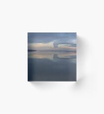 West Kirby boating lake view, Wirral UK Acrylic Block
