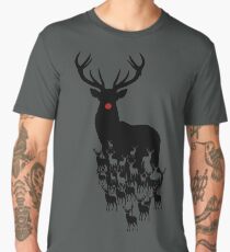 Rudolph the red nosed reindeer pattern Men's Premium T-Shirt