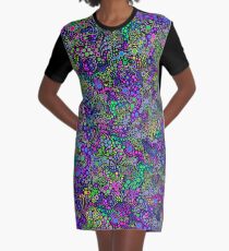 Effervescence Madis Gras Amelia Caruso Robert Kaufman Graphic T-Shirt Dress