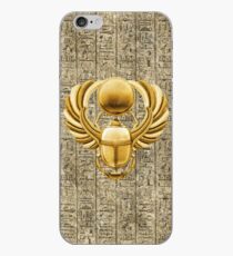 Gold Egyptian Scarab iPhone Case