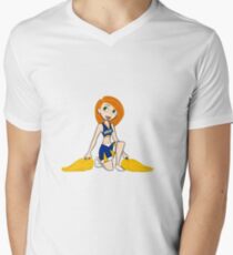 TCNJ Kim Possible V-Neck T-Shirt