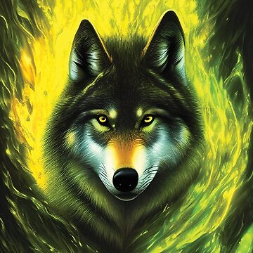  Therian Spirit Notebook: Wolf Mask Lined Journal