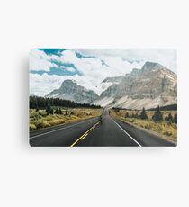 skating the icefields parkway Metal Print