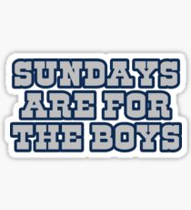 Sundays are for the boys 2 Sticker