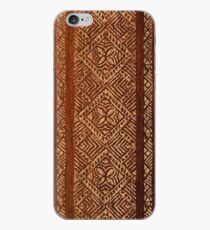 Samoan Tapa Faux Koa Wood Hawaiian Surfboard iPhone Case