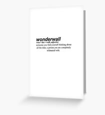 Wunderwanddefinition Grußkarte