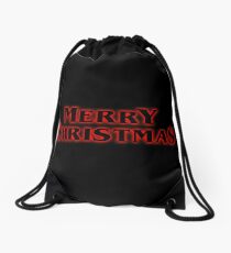 Merry Christmas Drawstring Bag