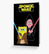 Sponge Wars Greeting Card