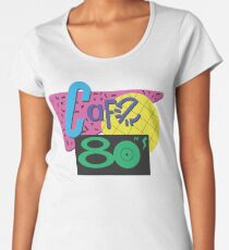 Back To The Cafe 80's Women's Premium T-Shirt