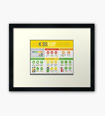 Cook Smarts' How to Involve Kids in the Kitchen Infographic Framed Print
