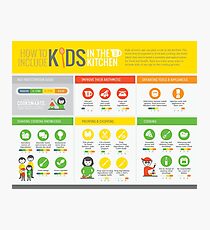 Cook Smarts' How to Involve Kids in the Kitchen Infographic Photographic Print