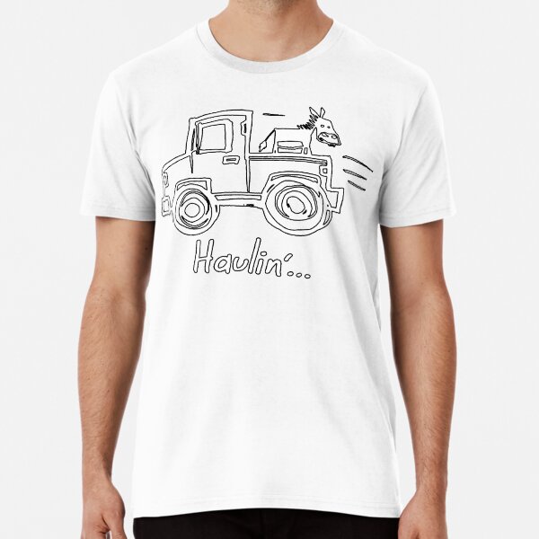 Haulin' Ass with a Donkey on a Truck Premium T-Shirt