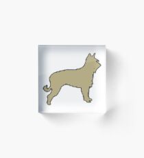 berger picard fawn silhouette Acrylic Block