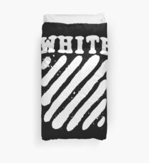 Off White Grunge Duvet Cover