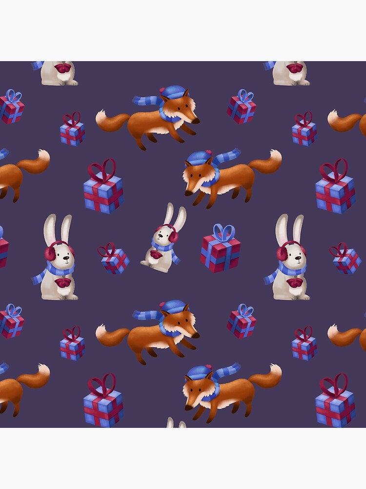 Fuchs und Hase feiern Weihnachten von skrich