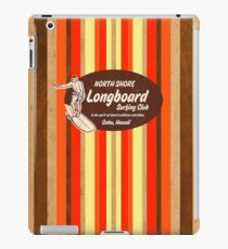 Pipeline Striped Hawaiian & Club Surfing Logo - Orange and Brown iPad Case/Skin