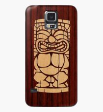 Tiki Ailani Faux Koa Wood Hawaiian Surfboard Case/Skin for Samsung Galaxy