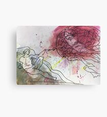Watercolor- The Creation of Adam Canvas Print