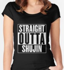 Straight Outta Shujin Women's Fitted Scoop T-Shirt