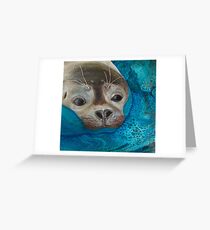 Seal Just a Peek Greeting Card