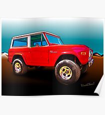 Ford Bronco Classic from VivaChas Hot Rod Art Poster