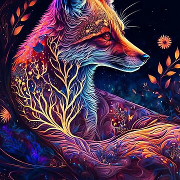 Spirit Animal Fox Art Print for Sale by Planetporridge