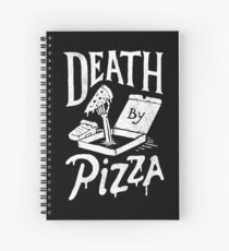 Death By Pizza Spiral Notebook