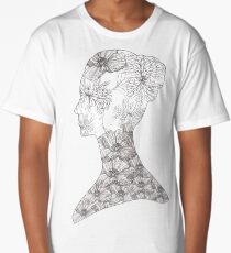 Avant Garde Floral Beauty Girl Long T-Shirt