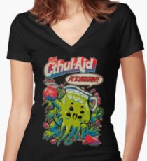 CTHUL-AID Women's Fitted V-Neck T-Shirt