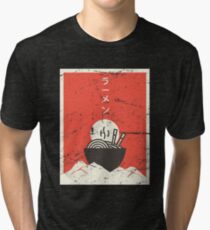 Vintage Japanese Anime Ramen Tri-blend T-Shirt