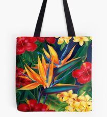 Tropische Paradies-hawaiische Paradiesvögel Illustration Tote Bag