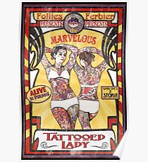 "The Tattooed Lady" Sideshow Poster Poster