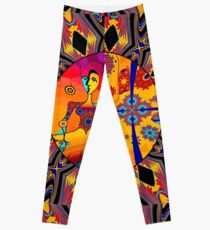Girl With Kaleidoscope Eyes Leggings