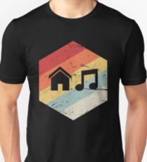 House Music - Vintage Retro Hexagon Unisex T-Shirt