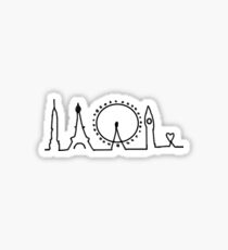 skyline travel Sticker