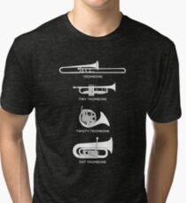 Funny Types Of Trombone Tri-blend T-Shirt