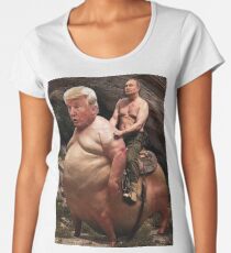 Putin riding Trump Women's Premium T-Shirt