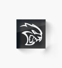 hellcat logo Acrylic Block