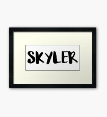 SKYLER Framed Print