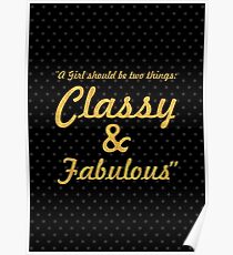 A girl shoud... “Coco Chanel” Inspirational Quote Poster