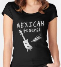 Mexikanisches Beerdigung Dirk Gently's inspiriertes Design Tailliertes Rundhals-Shirt