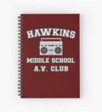 Cuaderno de espiral Hawkins Middle School AV Club Cosas extrañas