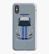 The Gray and Blue iPhone Case/Skin