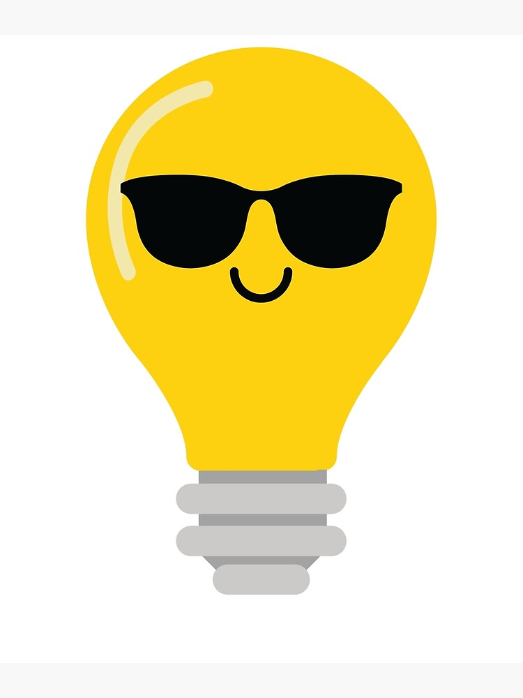 &quot;Bulb Emoji &quot; Art Print by HippoEmo | Redbubble