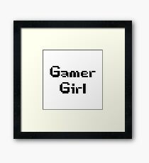 Gamer Girl Framed Print