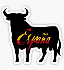 España - Spain - Toro - The Bull and the Spanish Flag - Version 1 Sticker
