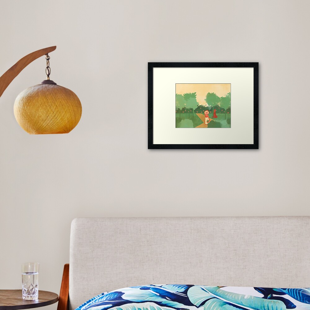 Little Red (Ver 2) Framed Art Print