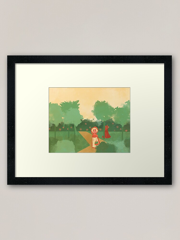 Alternate view of Little Red (Ver 2) Framed Art Print