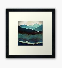 Indigo Mountains Framed Print